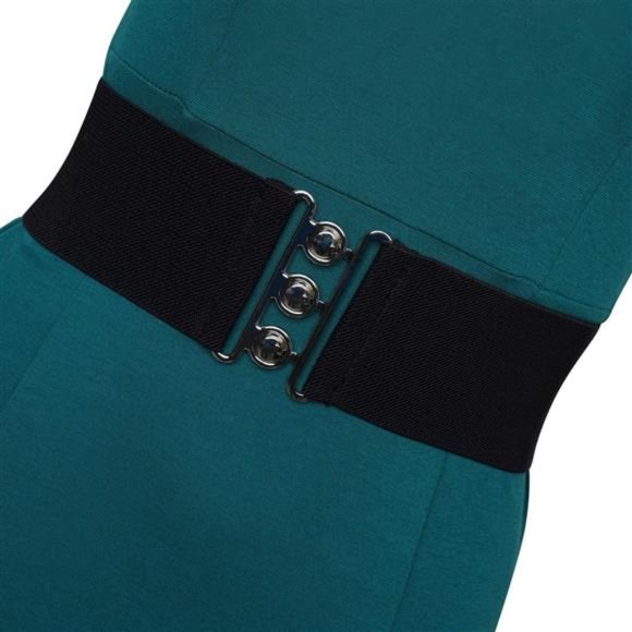 Ro Rox Vintage Retro Style 1950\'s Elasticated Wide Nurse Belt US 2-20